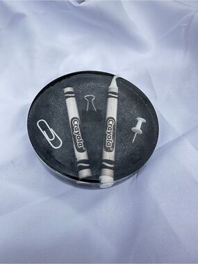 Black & White Resin Paperweight